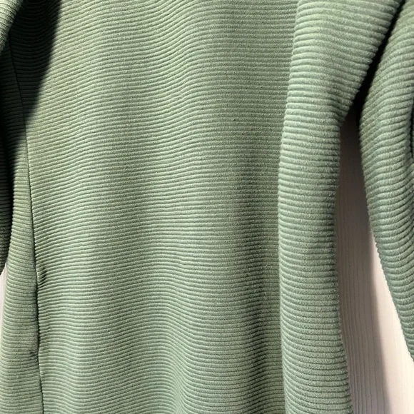 Albion Atlas Olive Green Ribbed Sweater Dress Sz L EUC - Picture 5 of 11